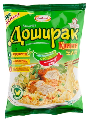 Лапша ДОШИРАК "Квисти" со вкусом курицы 70 г