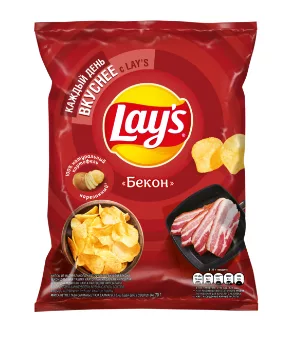 Чипсы LAYS со вкусом бекона 70 г