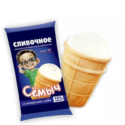 Мороженое ЗДОРОВЫЕ ПРОДУКТЫ "Сёмыч" сливочное 70 г 10%