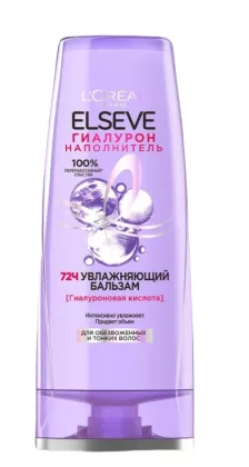 Бальзам L'OREAL Paris "Elseve. Гиалурон наполнитель" для обезвоженных и тонких волос 400 мл