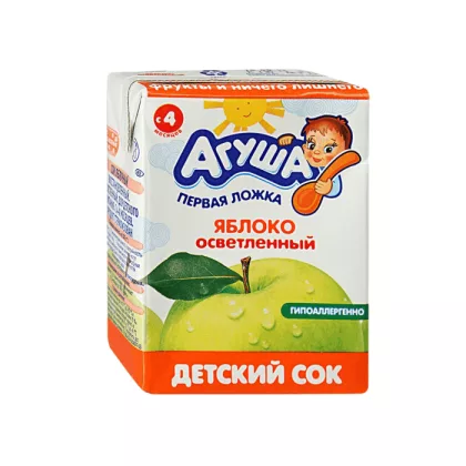 Сок АГУША яблоко 0.2 л