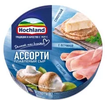 Сыр HOCHLAND круг"Ассорти синее" плавленый 140 г 50%