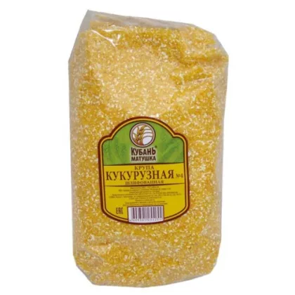 Крупа КУБАНЬ МАТУШКА кукурузная №4 шлифованная 800 г