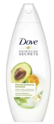 Крем-гель для душа DOVE "Ритуал красоты. Питание" авокадо и календула 250 мл