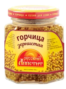 Горчица РУССКИЙ АППЕТИТ зернистая 190 г