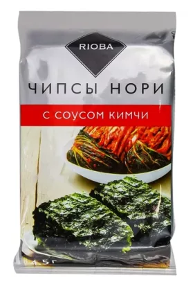 Чипсы-нори НОРИ RIOBA с соусом кимчи 4.5 г