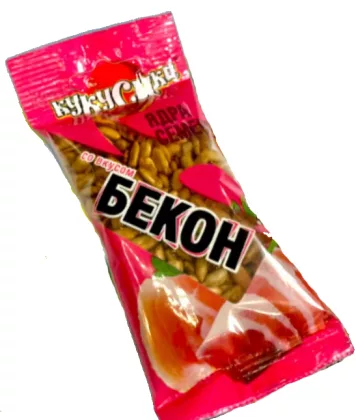 Ядра подсолнечника КУКУСИКИ жареные со вкусом бекона 40 г