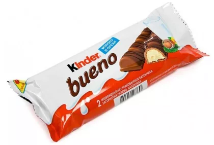 Батончик KINDER "Bueno" шоколадный 43 г