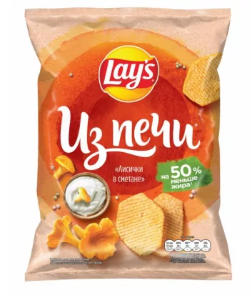 Чипсы LAYS Чипсы LAYS "Из печи" лисички в сметане 85 г