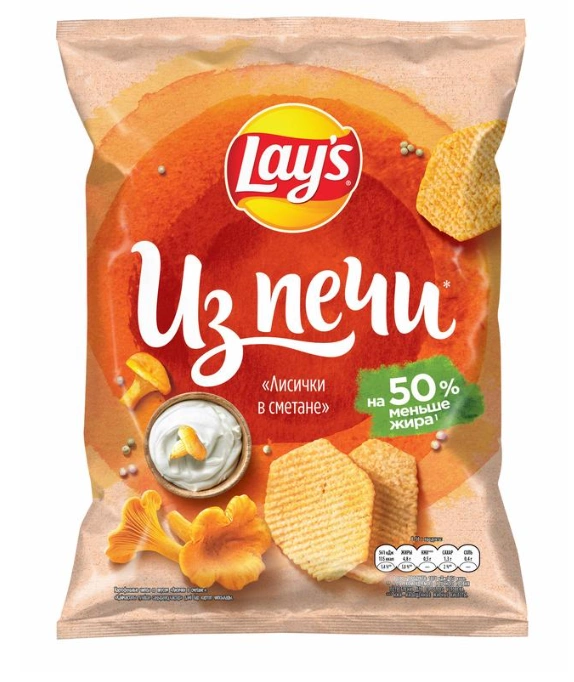 Чипсы LAYS Чипсы LAYS "Из печи" лисички в сметане 85 г