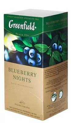 Чай черный GREENFIELD "Blueberry Nights" 25х1,5г