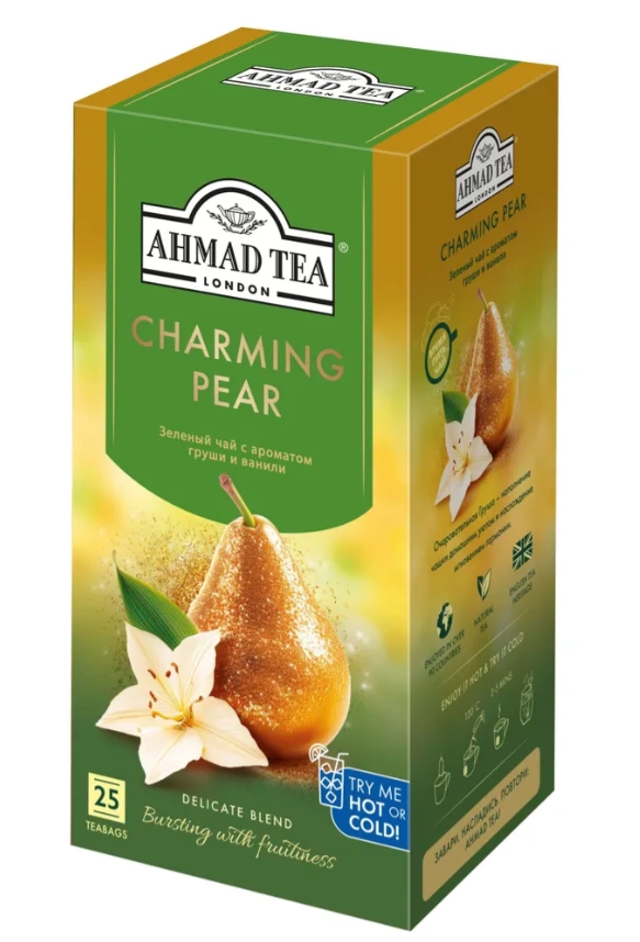 Чай зеленый AHMAD TEA "Чарующая груша" 25х1,5г