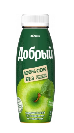 Сок ДОБРЫЙ яблоко 0.3 л Сок ДОБРЫЙ яблоко 0.3 л