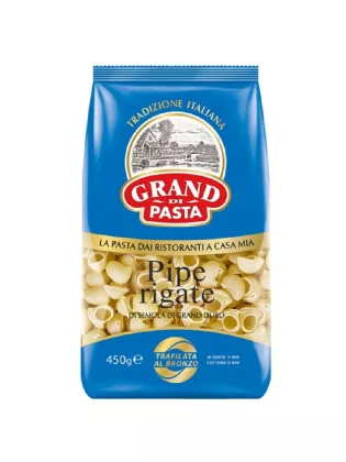 Макаронные изделия GRAND DI PASTA "Pipe rigate" 450 г