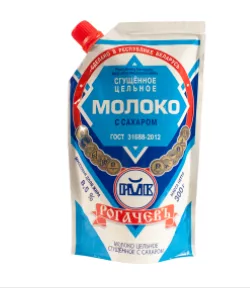 Молоко сгущенное РОГАЧЕВ с сахаром 280 г 8,5% м/у