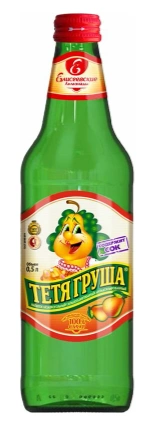 Напиток ЕЛИСЕЕВСКИЕ ЛИМОНАДЫ "Тетя Груша" сильногазированный 0.5 л с/б
