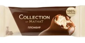 Мороженое МАГНАТ "Collection" пломбир ванильный в молочном шоколаде 60 г 12%