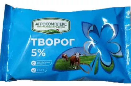 Творог АГРОКОМПЛЕКС 180 г 5%
