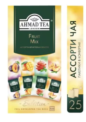 Чайный набор AHMAD TEA "Fruit mix" 4 вкуса 24 пакетика