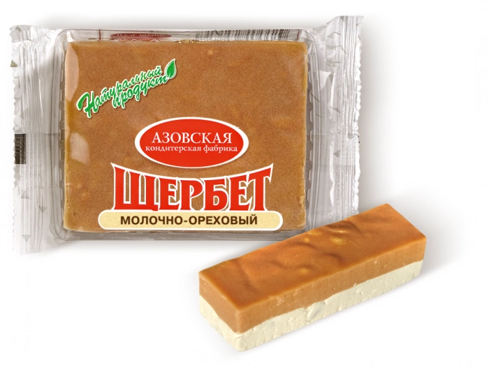 Щербет АЗОВСКАЯ КОНДИТЕРСКАЯ ФАБРИКА молочно-ореховый 240 г