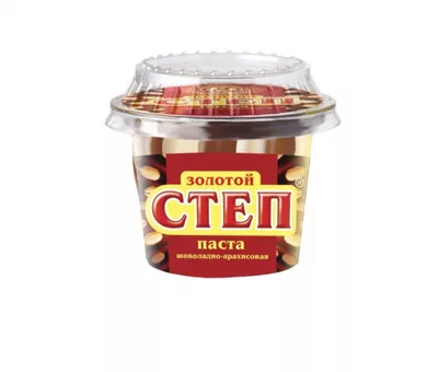 Паста СЛАВЯНКА "Золотой степ" шоколадно-арахисовая 220 г