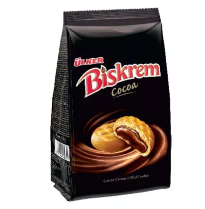 Печенье ULKER "Biskrem Сосоа" сахарноре с какао-кремовой начинкой 180 г
