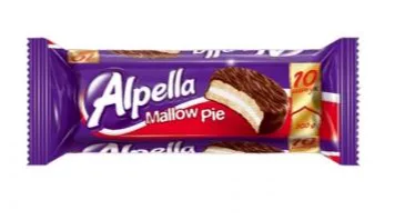 Печенье ALPELLA "Mallov Pie" сендвич с маршмеллоу в молочном шоколаде 28 г