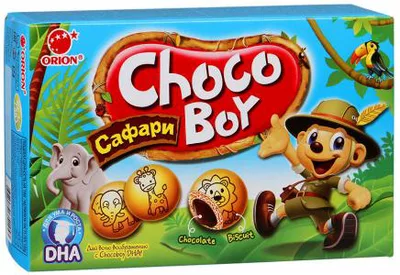 Печенье ORION Choco Boy "Сафари" 45 г