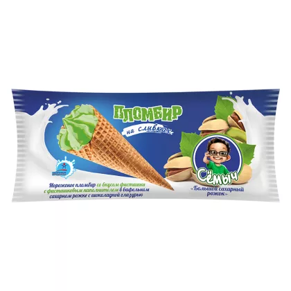 Мороженое ЗДОРОВЫЕ ПРОДУКТЫ "Семыч" фисташковое 125 г 12%