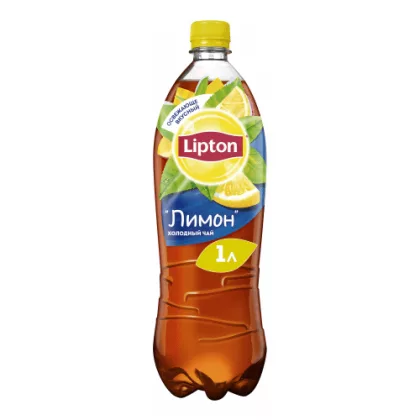 Холодный чай LIPTON чёрный лимон 1 л
