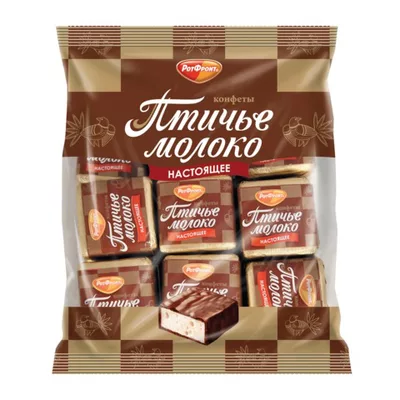 Конфеты РОТ ФРОНТ "Птичье молоко" сливочно-ванильные 225 г