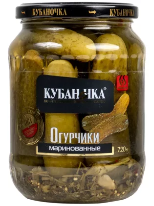 Кубаночка Огурцы маринованные целые ТМ Кубаночка ж/б 2,8 кг ( ЭУ)