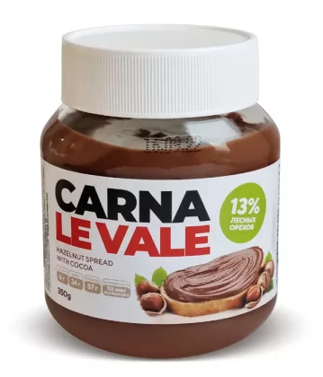 Паста CARNA IE VALE с лесными орехами и какао 350 г
