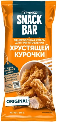 Панировочная смесь ГУРМИКС "Snack Bar" для приготовления хрустящей курочки 240 г