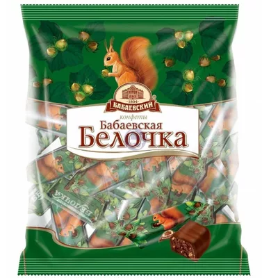 Конфеты БАБАЕВСКИЙ "Бабаевская белочка" 200 г