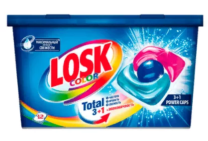 Капсулы для стирки LOSK "Color" 12 шт