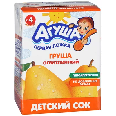 Сок АГУША груша 0.2 л
