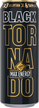 Напиток энергетический TORNADO Max Energy Black 0.45 мл