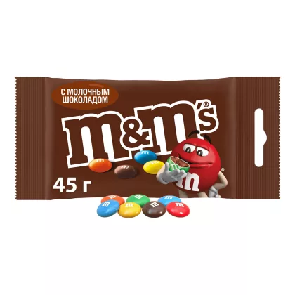 Драже M&MS молочный шоколад 45 г Драже M&MS молочный шоколад 45 г