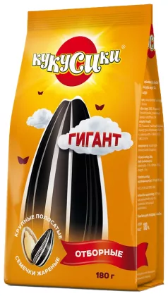 Семечки КУКУСИКИ жареные полосатые Гигант 180 г