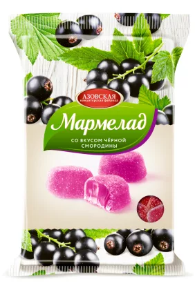 Мармелад АЗОВСКАЯ КФ со вкусом черной смородины 300 г