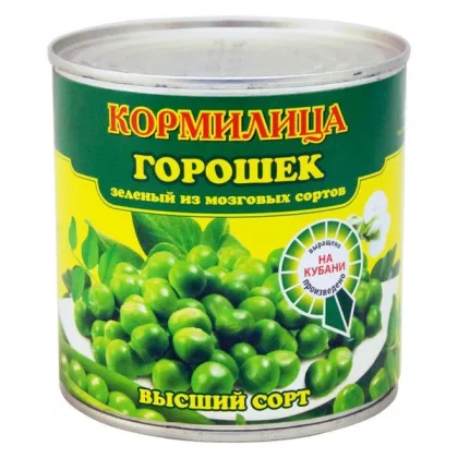 Кормилица Зеленый горошек Кормилица 425мл в/с ГОСТ (ключ) ж/б 1х12