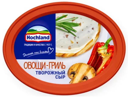 Сыр творожный HOCHLAND "Овощи-гриль" 140 г