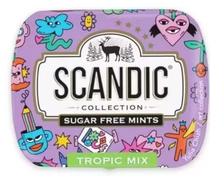 Драже SCANDIC "Тропический микс"  без сахара 14 г