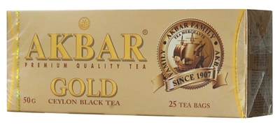 Чай черный AKBAR "Gold" 25 &times; 2 г
