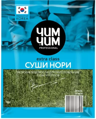 Водоросли ЧИМ-ЧИМ "Нори" сушеные 10 листов 24 г