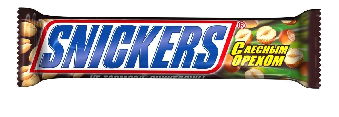 Батончик SNICKERS шоколадный с лесным орехом 81 г Батончик SNICKERS шоколадный с лесным орехом 81 г
