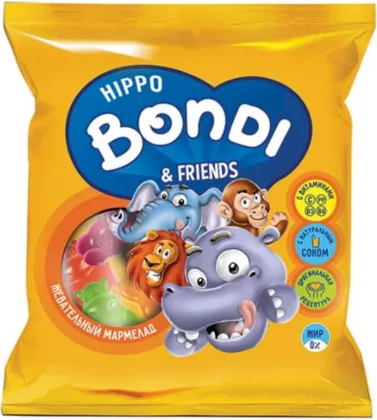 Мармелад жевательный HIPPO BONDI&FRIENDS c витаминами 30 г