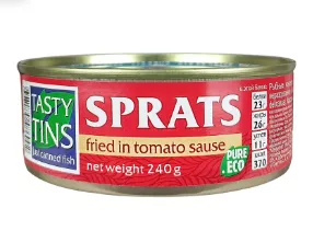 Килька TASTY TINS "По-мексикански" обжаренная в томатном соусе 240 г