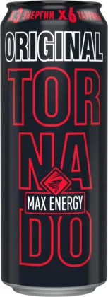Напиток энергетический TORNADO Max Energy Original 0.45 л